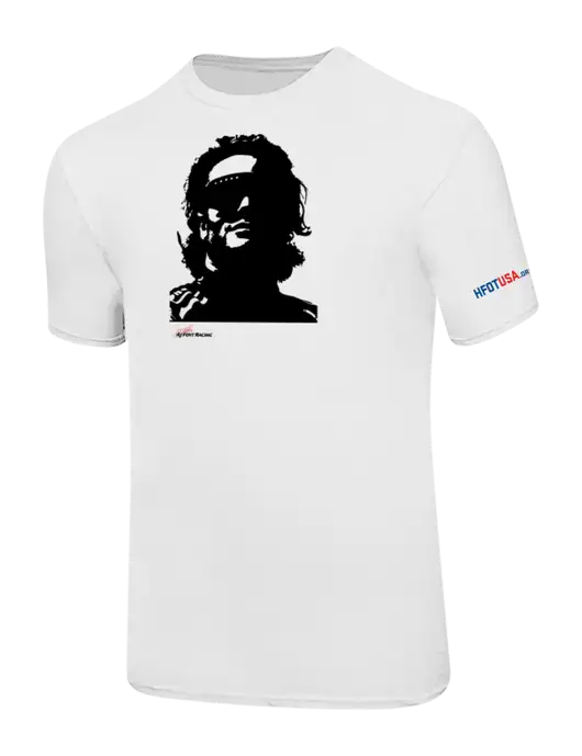 Ring Spun White 4.5 oz T-Shirt w/Santino, 14, HFOTUSA.org