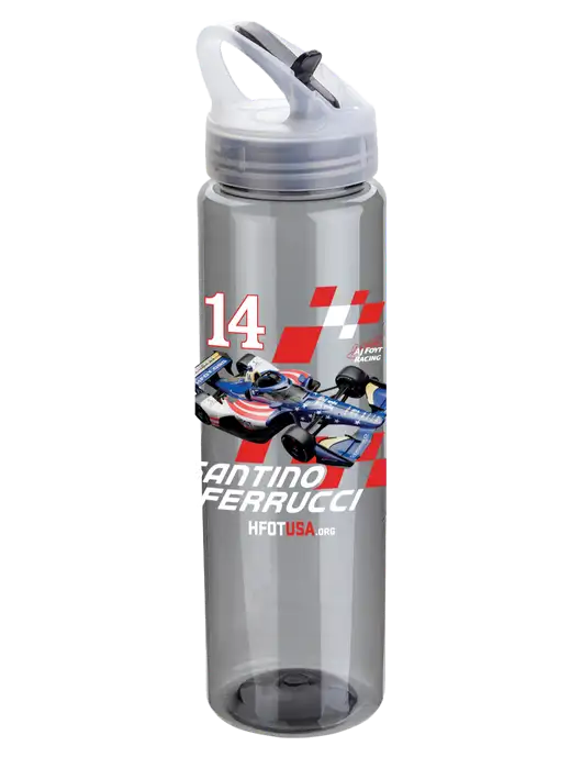 Buddy Smoke 32 oz PET Bottle with Flip Lid w/Checkered Car HFOTUSA
