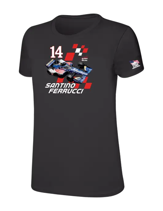 Womens Ring Spun Charcoal 4.5 oz T-Shirt w/Checkered 14 Car , Homes For Our Troops